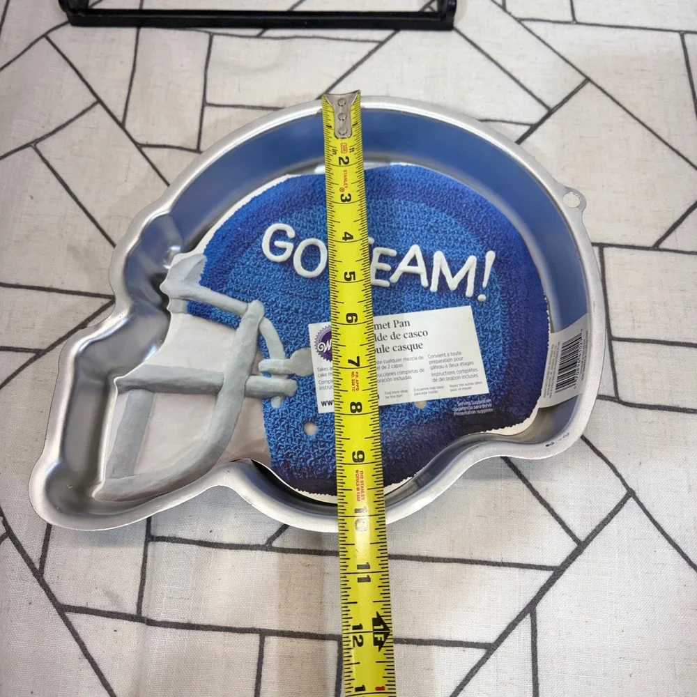 Wilton Football Helmet Cake Pan Silver Aluminum Sports Theme 2105-4102